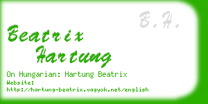 beatrix hartung business card